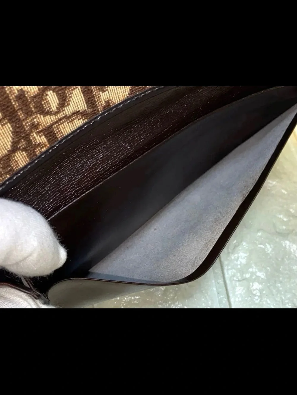 Dior Brown Signature Jacquard Wallet